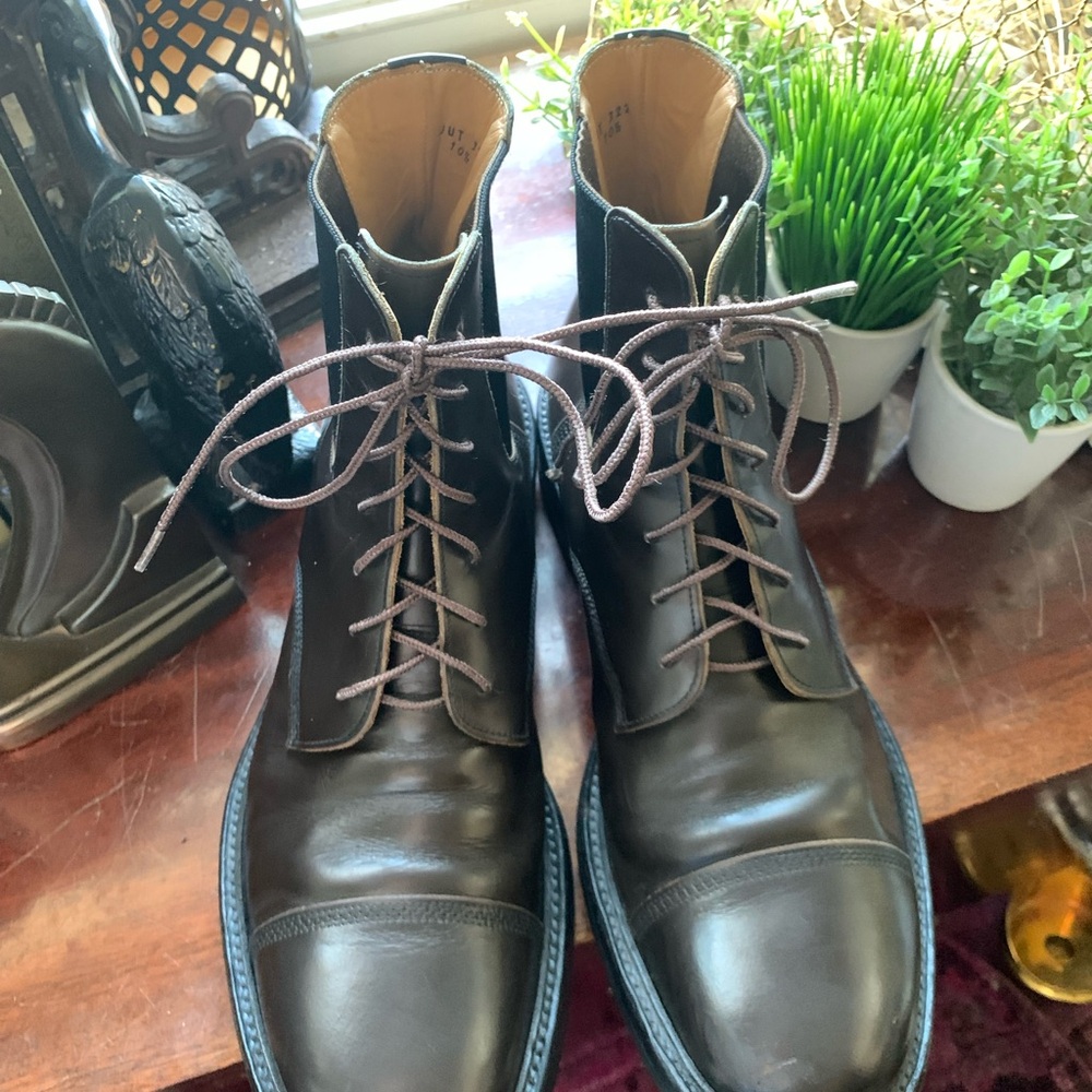 Jil Sander leather Chelsea boots
